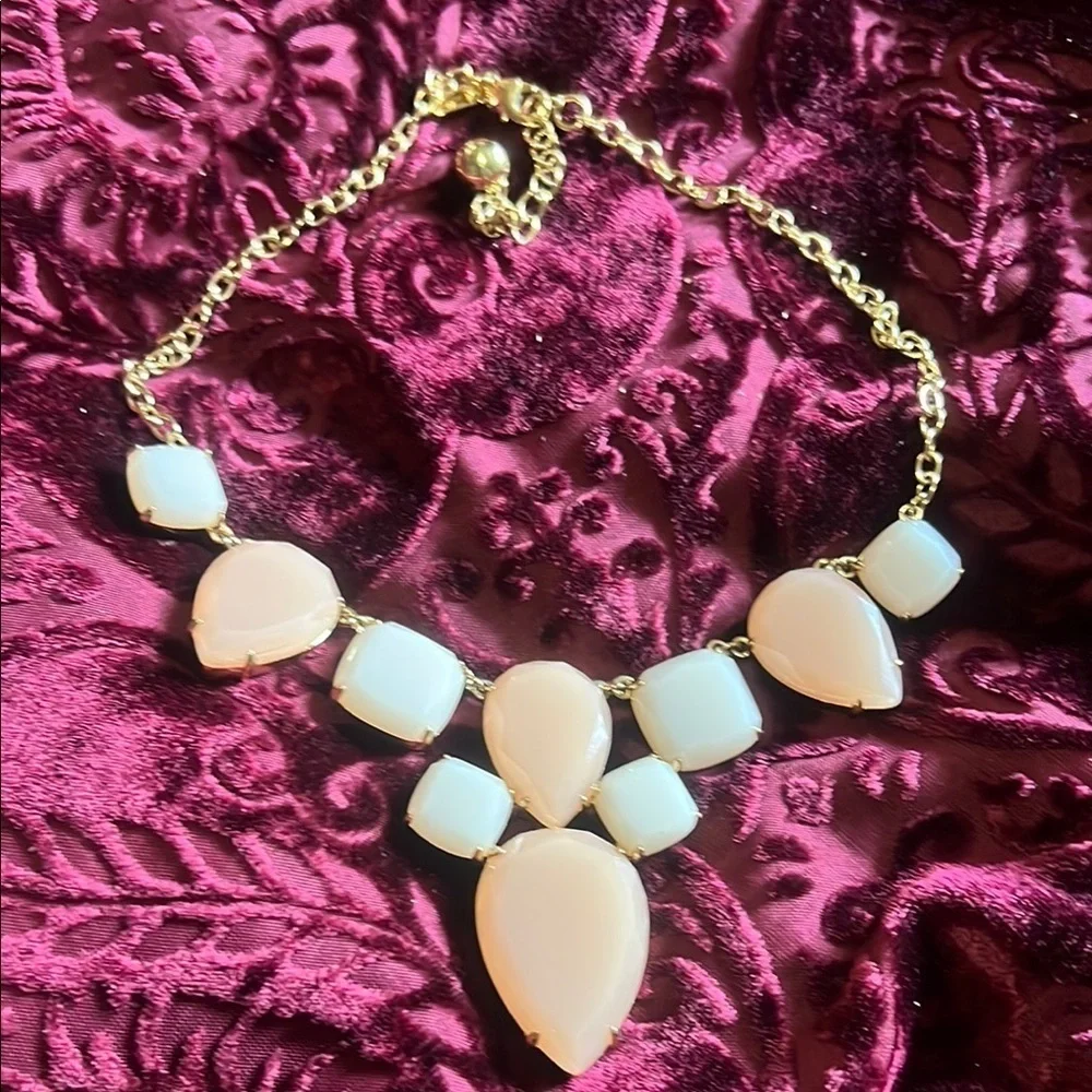 Kate Spade Peach and Cream Statement Necklace